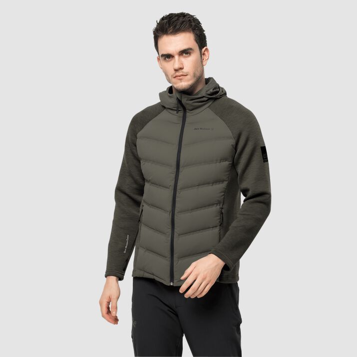 Chamarra Ciclismo Jack Wolfskin Tasman Hombre Verdes Oscuro Mexico-1357419